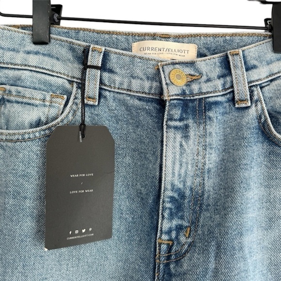 New! Current/Elliott Soulmate‎ High Rise Slim Straight Jeans - Picture 8 of 10